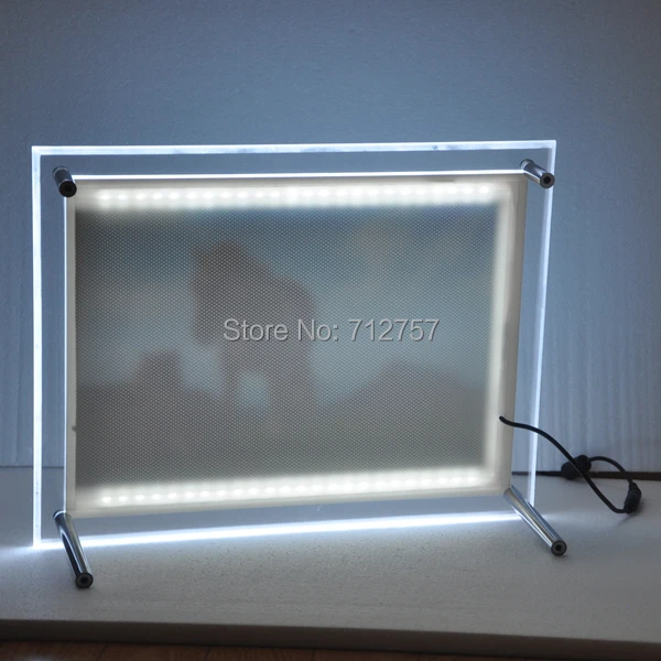 Ресторан/бар/десертный магазин А4 Стенд Стиль Хрустальная рамка LED меню доски |