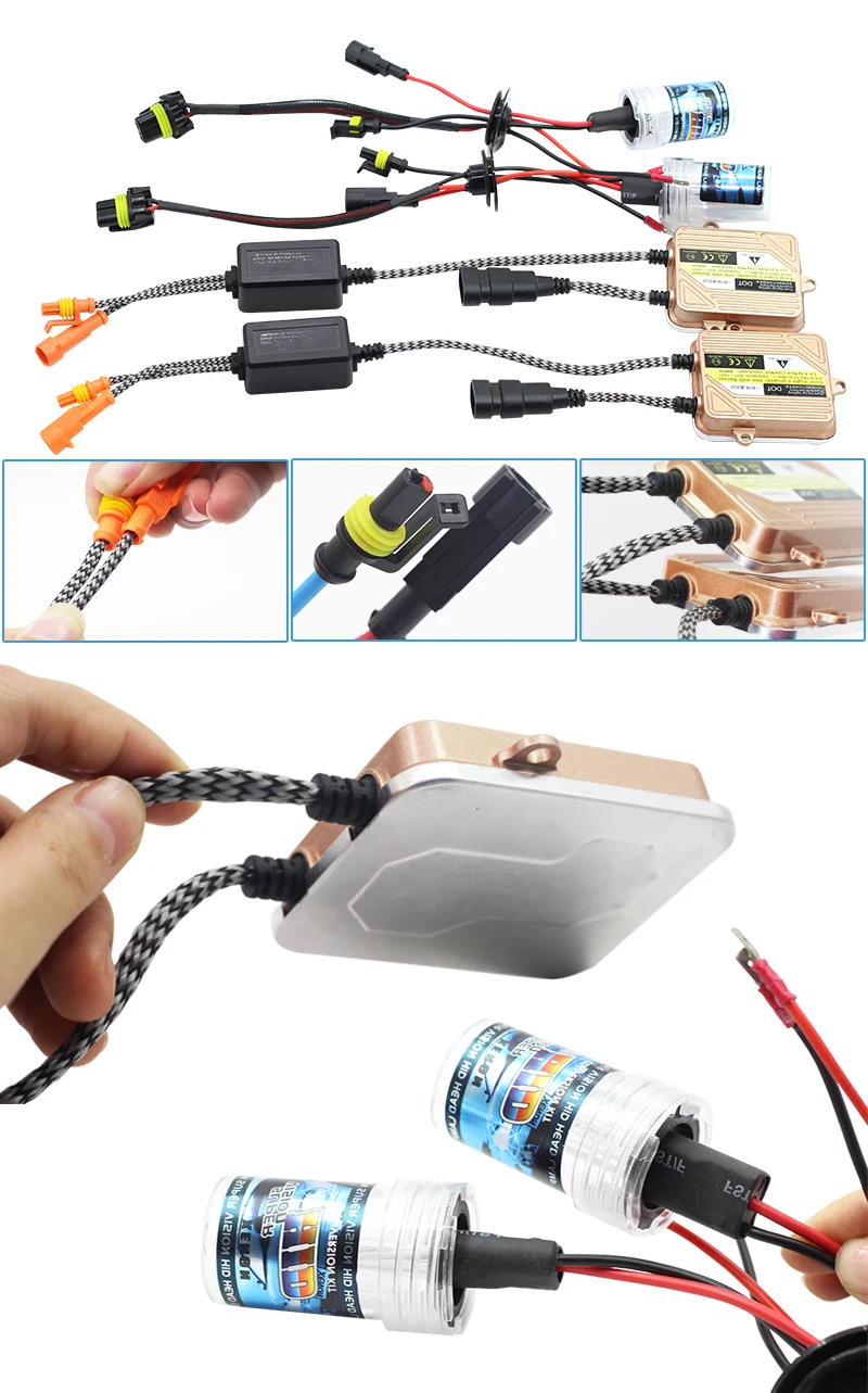 Buildreamen2 H1 H3 H4 H7 H8 H9 H11 9005 9006 9007 880 881 55 Вт Авто HID Xenon комплект блок розжига/балласт автомобиля светильник головной светильник DRL Противотуманные лампы