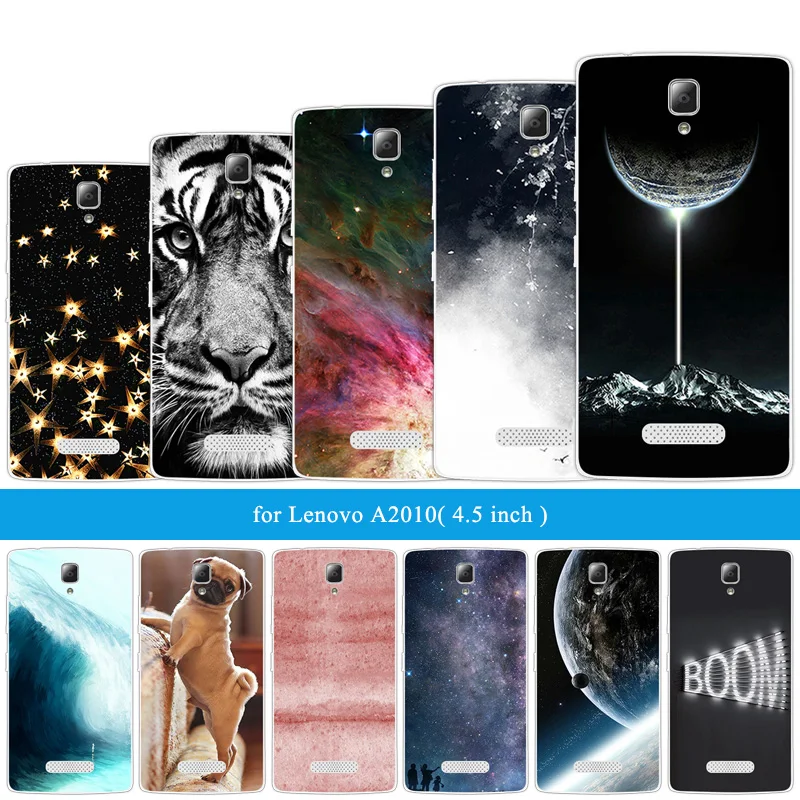 Мягкий силикон для Lenovo A2010 A 2010 чехол телефона 4 5 дюйма задняя крышка сумки лев