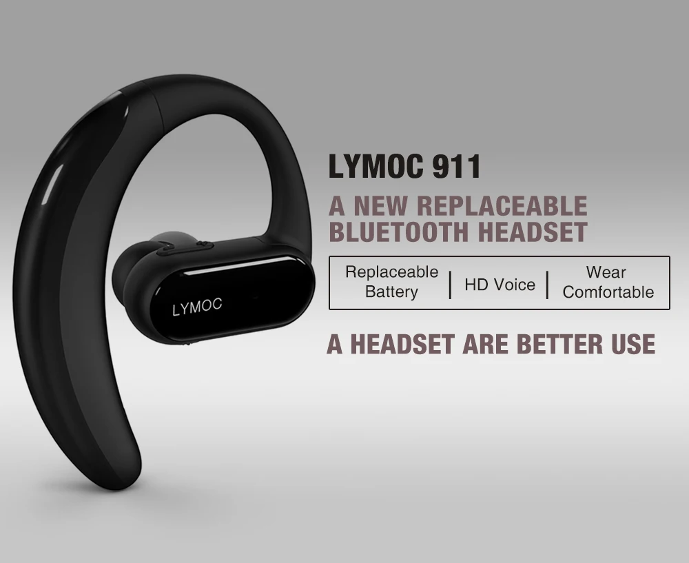 LYMOC 911, беспроводные Bluetooth гарнитуры, тип-c, наушники со сменным аккумулятором, наушники, 15 часов, время работы для IOS Android телефона