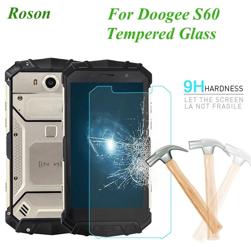 Фото Roson Для Doogee S60 защитная пленка из закаленной стали для переднего стекла Защитная пленка для Doogee S60 аксессуары для экрана №1