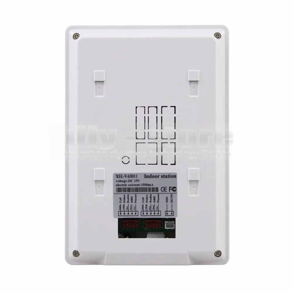 Видеодомофон DIYSECUR 4 3 дюйма 700 TVLine инфракрасная камера встроенный RFID-ридер для