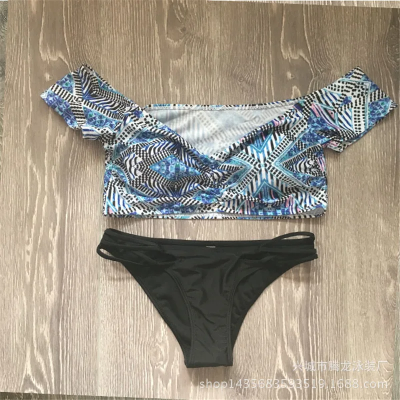 2017 Sexy Cross Brazilian Bikinis Women Swimwear Swimsuit Push Up Bikini Set Halter Top Beach Tassel Bathing Suits Swim Wear |