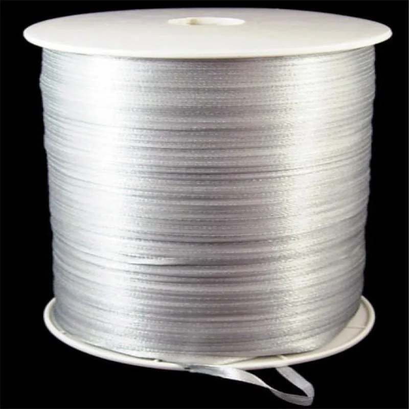 Pandahall атласная лента, DeepSkyBlue, 3 мм в ширину, 880 ярдов/рулон F82 - Цвет: LightGrey