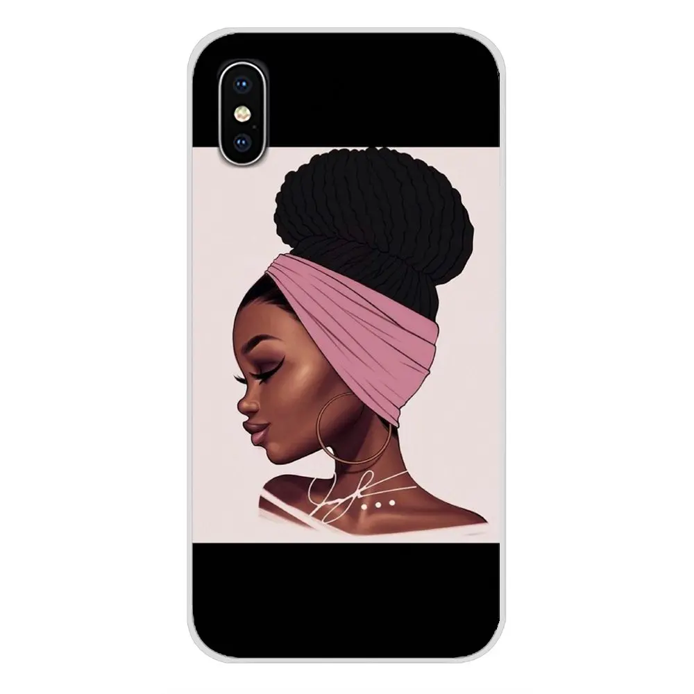 Аксессуары чехлы для телефонов Samsung Galaxy A5 A6S A7 A8 A9S Star J4 J6 J7 J8 Prime Plus 2018 Black Girl MELANIN