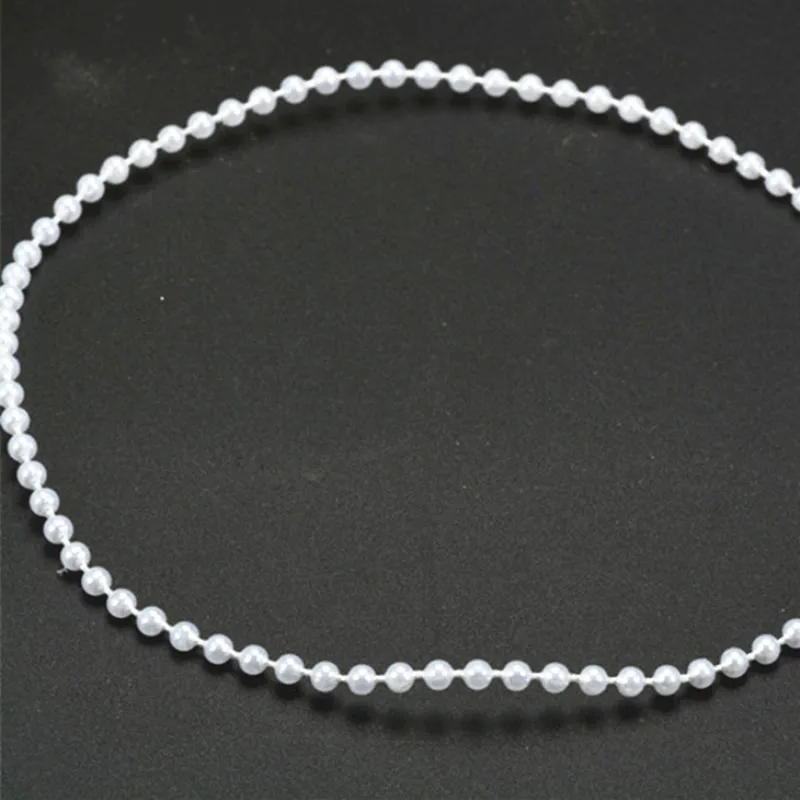 10 м в длину 3 мм бусина жемчужная веревка (белый/бежевый) для рукоделия свадебные