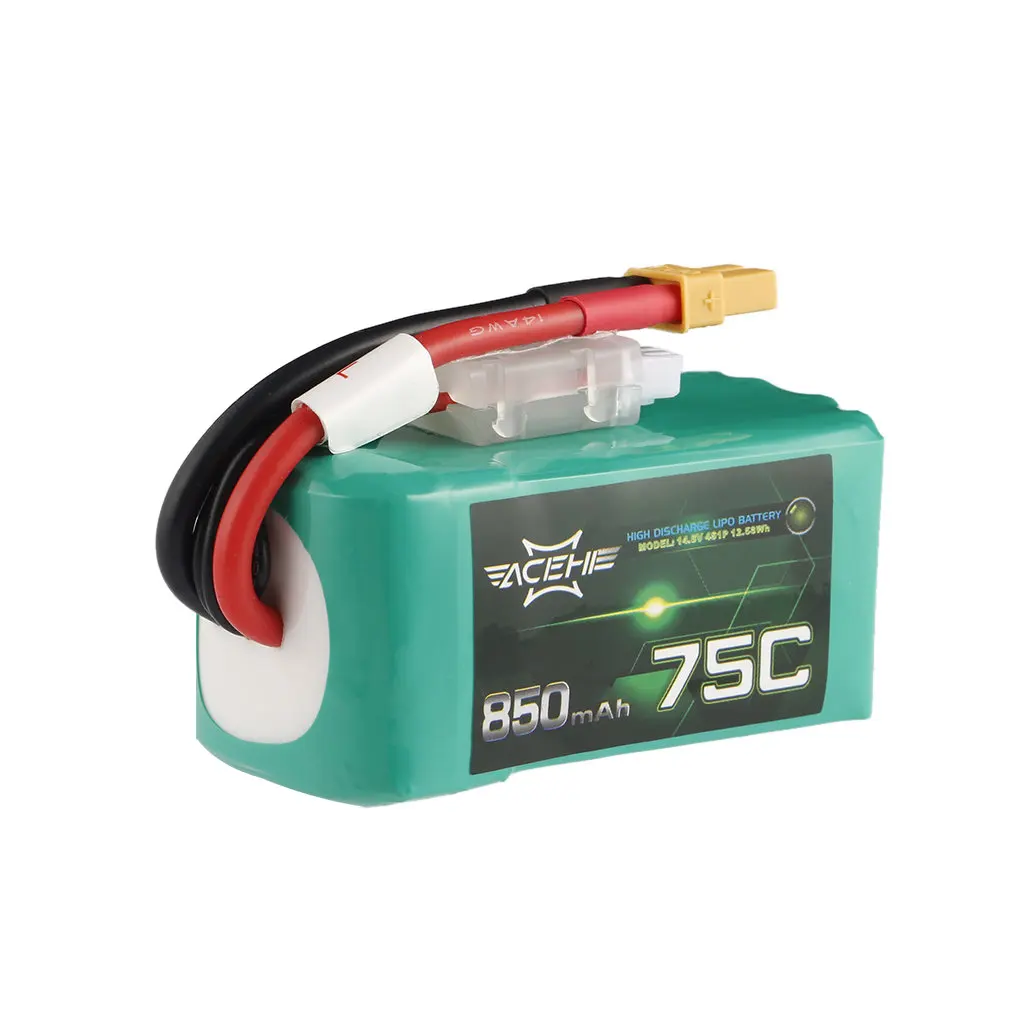 ACEHE 14,8 V 850mAh 75C легкая Высококачественная гоночная серия высокоразрядная Lipo батарея с разъемом XT30 для FPV Racing