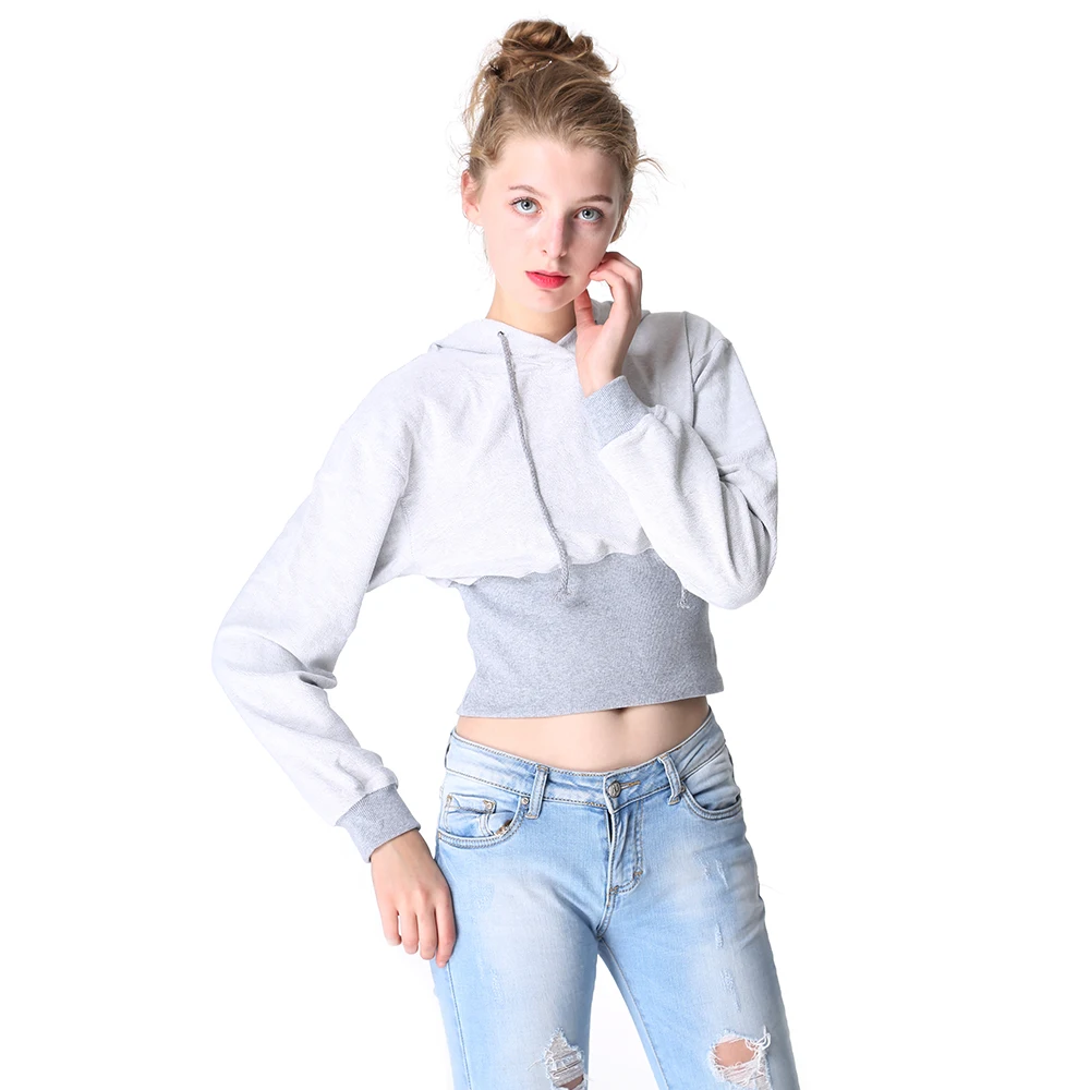 Магия и очарование Для женщин топы пикантные короткие Cropped Hoodie Повседневное панк