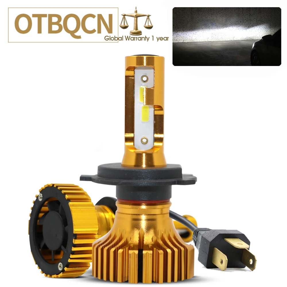 Светодиодные фары YAMYFF H7 H4 H1 H11 H8 H3 9005 HB3 9006 9000LM 6500K 12 В автомобильные COB