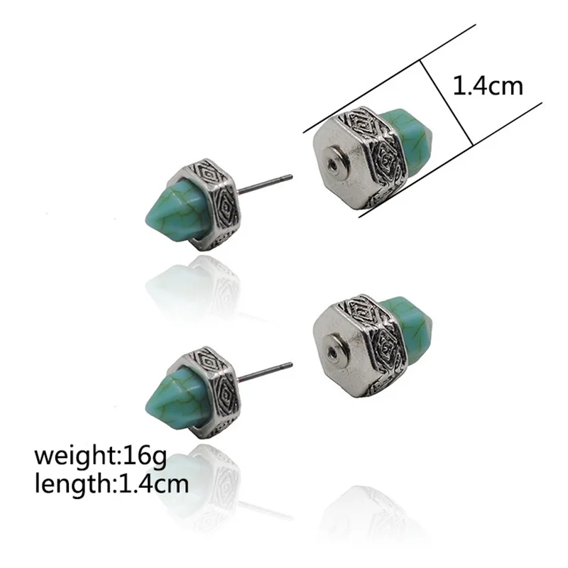 Модные Серьги гвоздики шип в форме геометрический заявление шпильки для Для