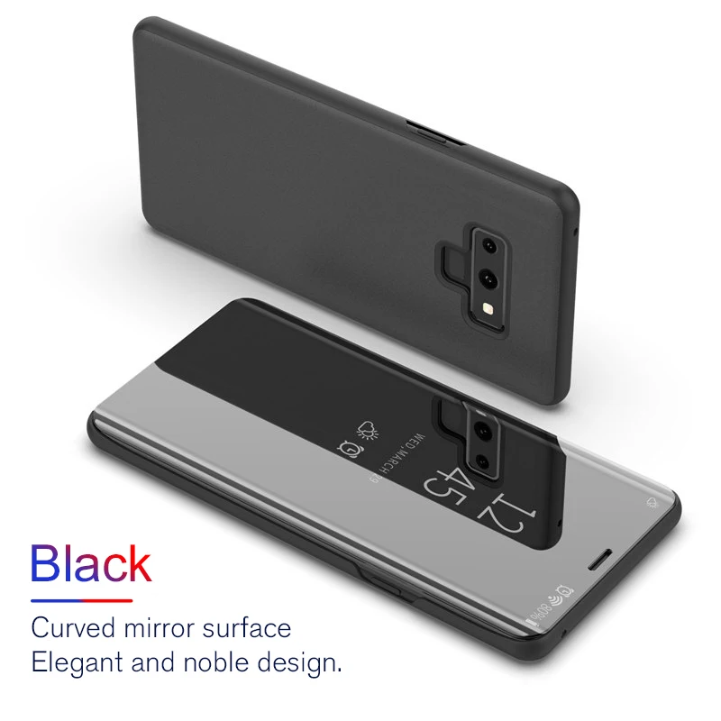 Luxury Smart Mirror Flip Phone Case For Samsung Galaxy A9 pro star 2018 cases for Samsun galax A9pro A92018 Glossy plain cover | Мобильные