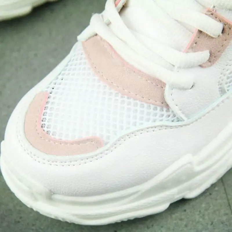 Новинка 2020 года Летние повседневные женские кроссовки Дышащая обувь из