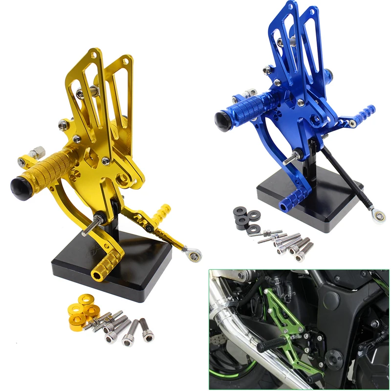 Запчасти для мотоциклов с ЧПУ, Пиоли, остальные педали, задние части для Kawasaki NINJA 250 EXC250 2008-2012 2009 2010 2011