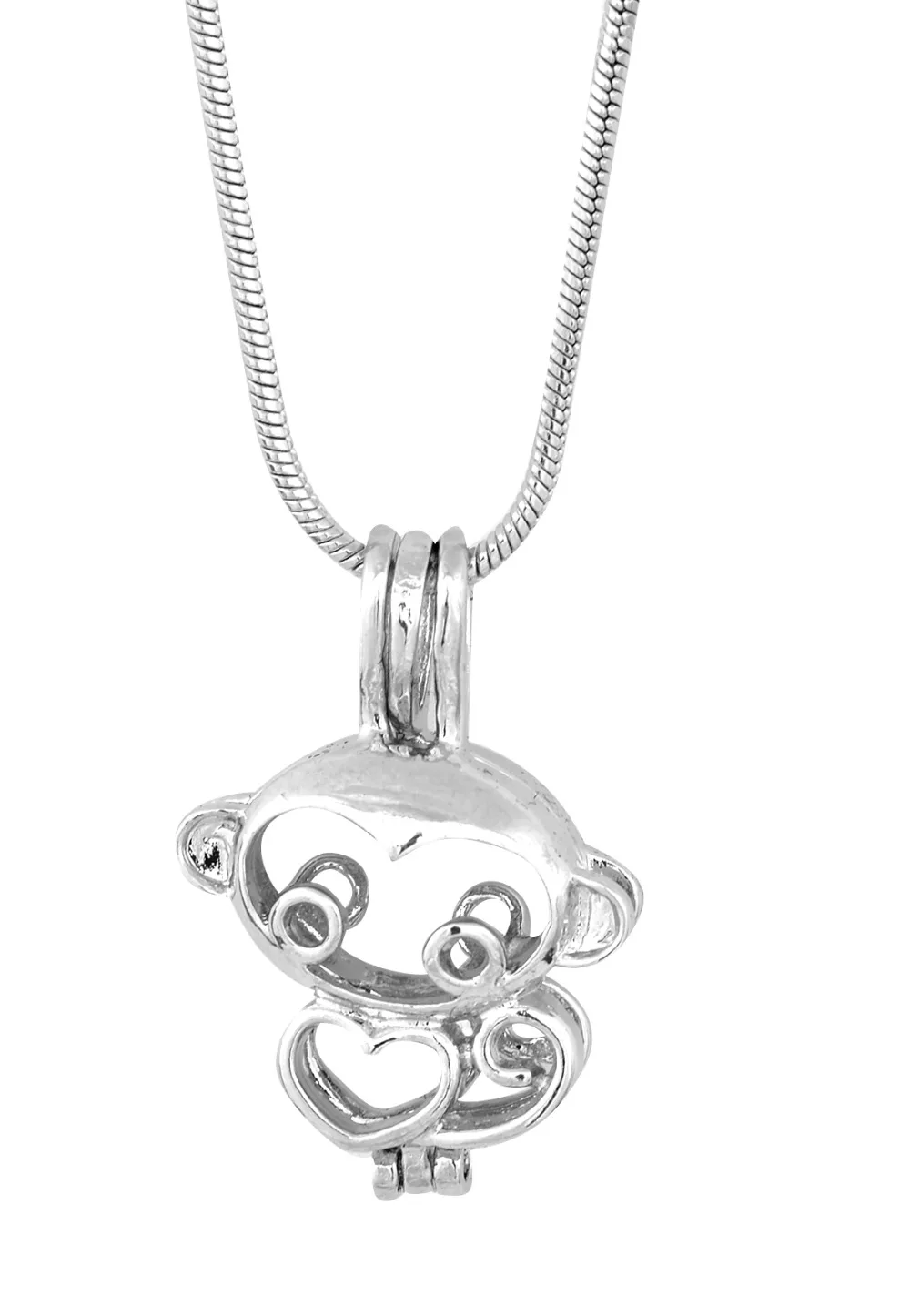 18KGP клетка-медальон в виде обезьяны подвеска-клетка сделай сам изготовление