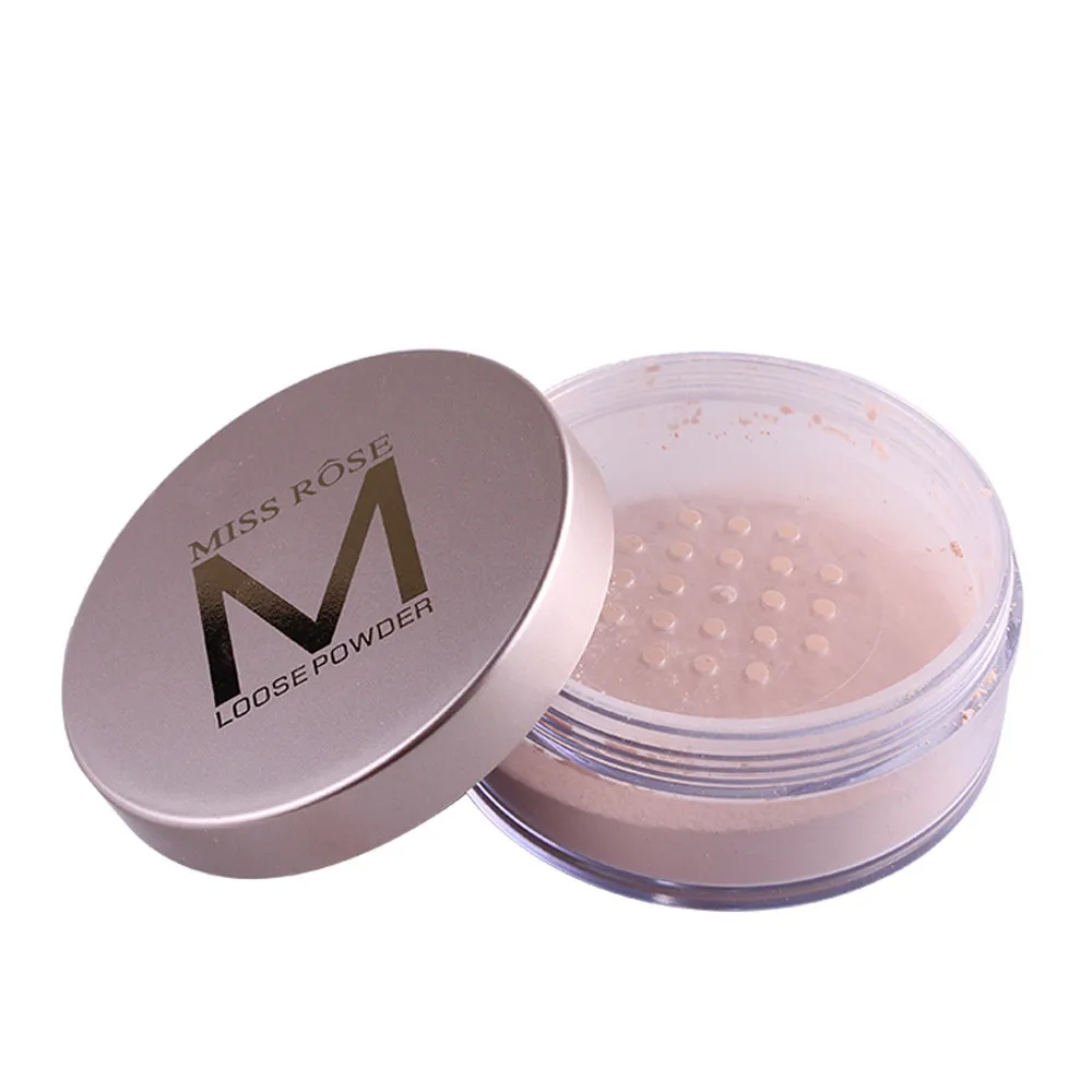 MISS ROSE Oil контроль макияжа невидимые поры Макияж Лицо Рассыпчатая Отделка пудра полупрозрачная гладкая установка основа макияж