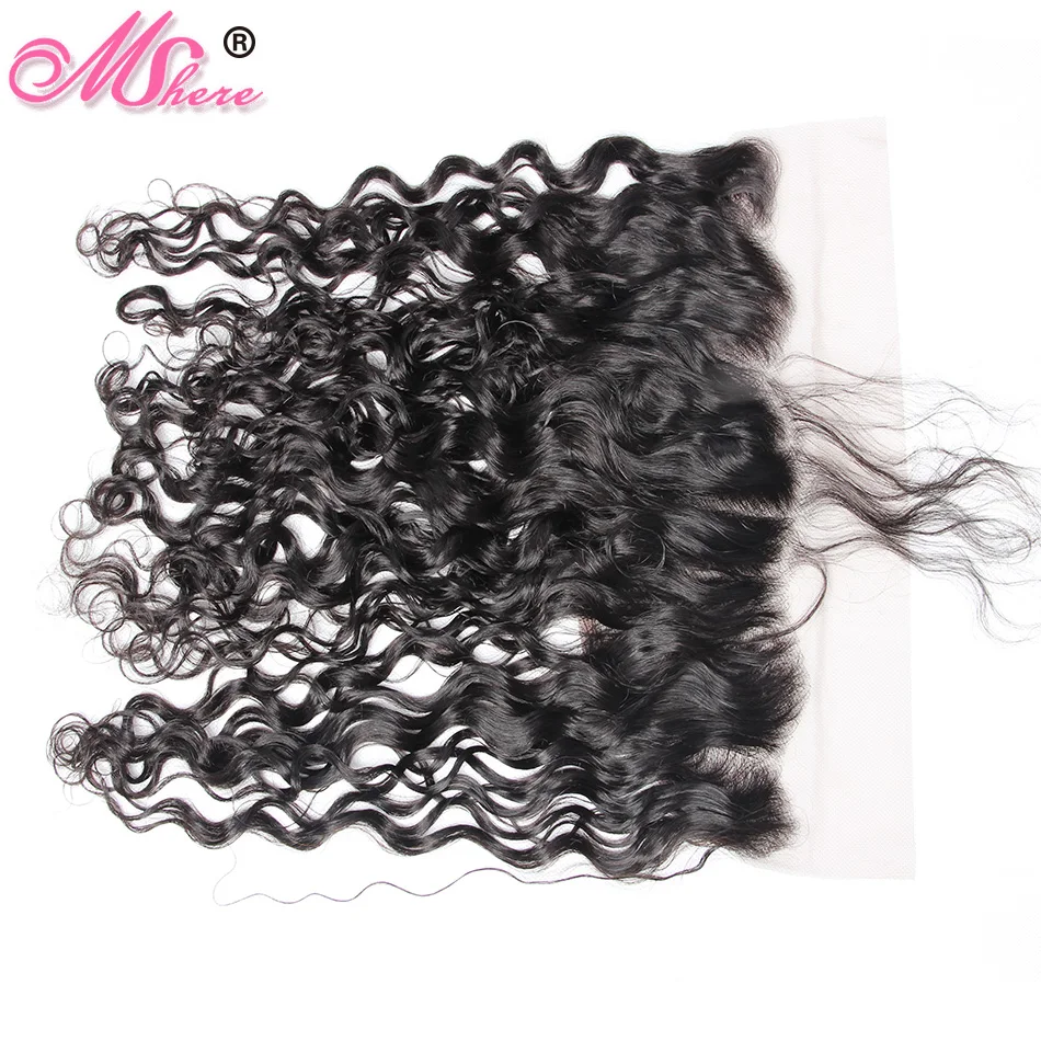 Предварительно выщипанные перуанские Волнистые кружевные фронтальные с