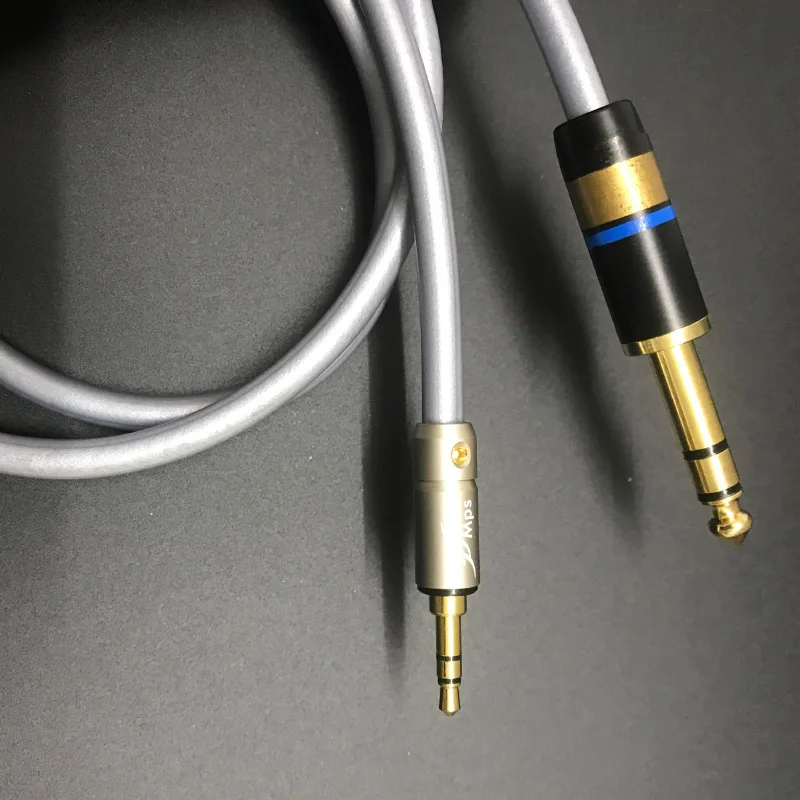 MPS X 22 6 35 3 5 HiFi 99.9997% OFC + посеребренный 24K позолоченный штекер мм папа для