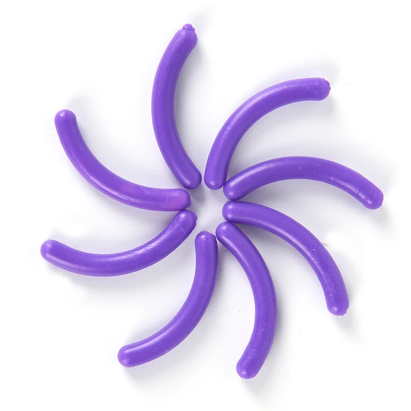 purple 15 шт./компл./набор, резиновые накладки для завивки ресниц - Цвет: purple