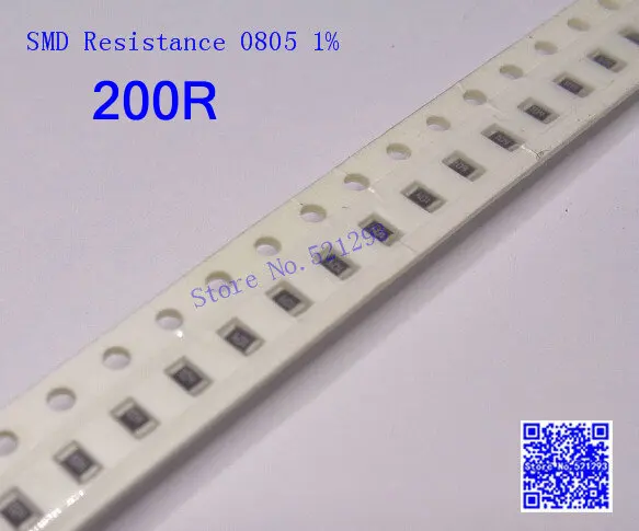 SMD сопротивление 0805 200R 200 Ом 1% 1/8 Вт чип резисторы 500 шт./лот | Электронные