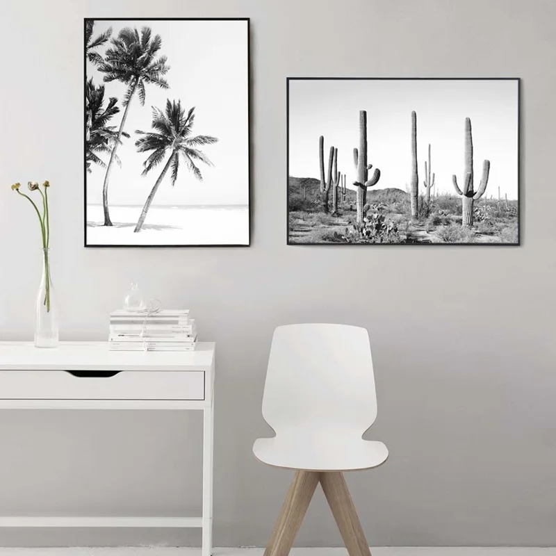 Скандинавские плакаты и принты тропическая искусственная пальма Картина на