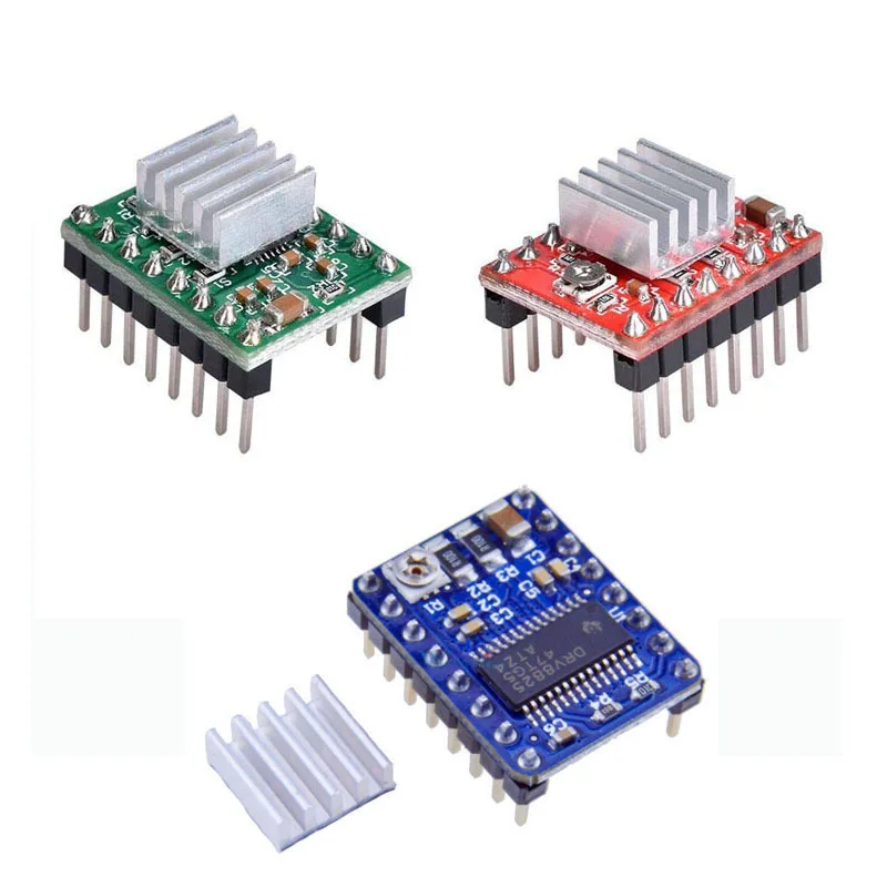 

New 3d Printer Parts Reprap Stepper A4988 Driver Stepper Motor Driver + Heat Sink With Sticker