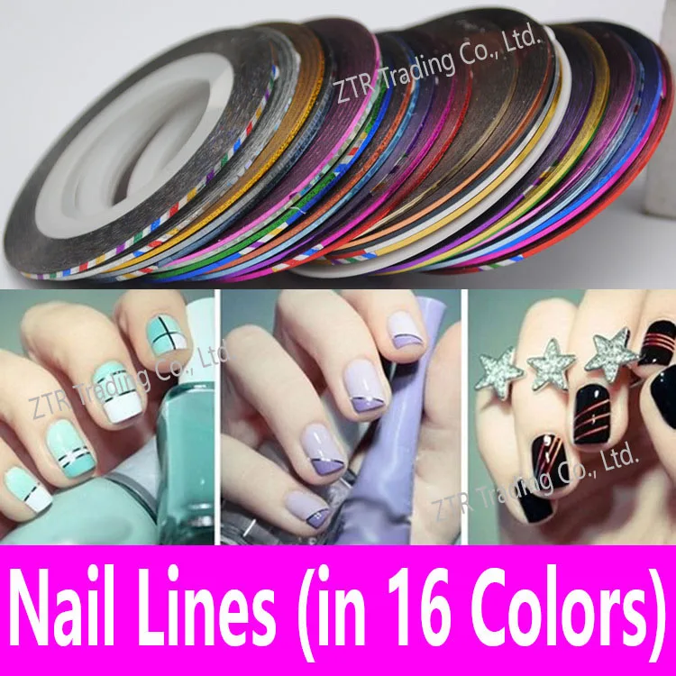 1 шт. клейкая лента для дизайна ногтей 16 цветов|yarn paintings|tape lamptape definition |