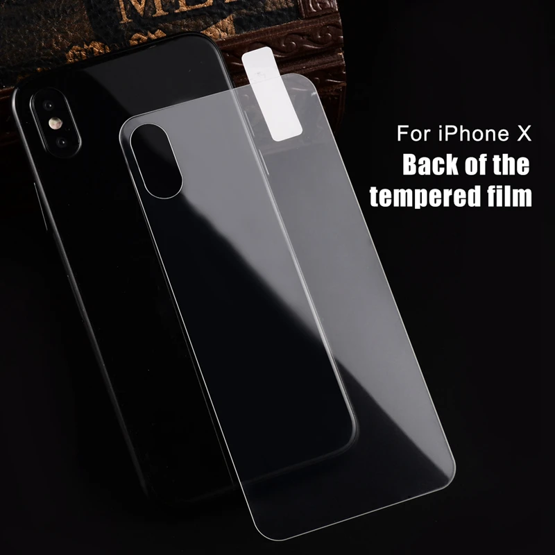 OLLIVAN задняя крышка из закаленного стекла для iPhone X 8 Plus Защитная пленка экрана