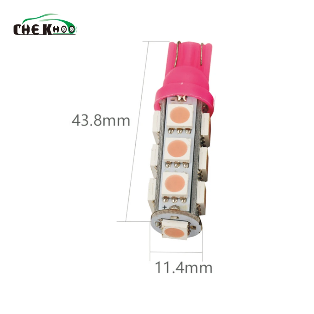 

10Ppcs White T10 13smd 5050 194 168 192 Auto Car side Light W5W Led Wedge Lamp Clearance Bulb DC 12V Width Lighting Source