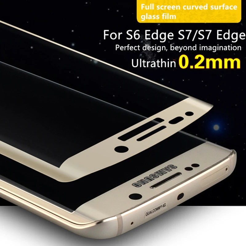 Защитная пленка для экрана samsung galaxy S6 S7 Edge S8 Plus закаленное стекло изогнутая
