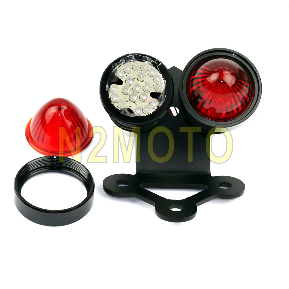 CNC алюминиевые задние габаритные фонари мотоцикла светодиодные красные