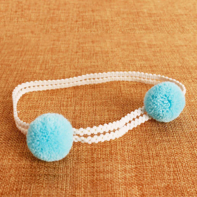 #50616 2018 Милая головная повязка с помпоном для девочек высокоэластичные резинки