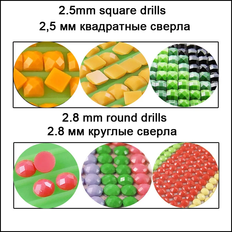 

5D Diamond Mosaic christmas tree Pattern Sticker Full Square round Diamond Embroidery Diamond Painting cross stitch Decoration