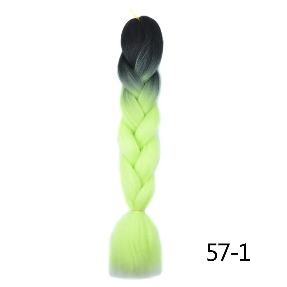 Chorliss 2"(65 см) 613TL. Голубой синтетические волосы для наращивания на крючках косички огромные косички Омбре плетение волос 100 г/упак. 1 шт - Цвет: #130