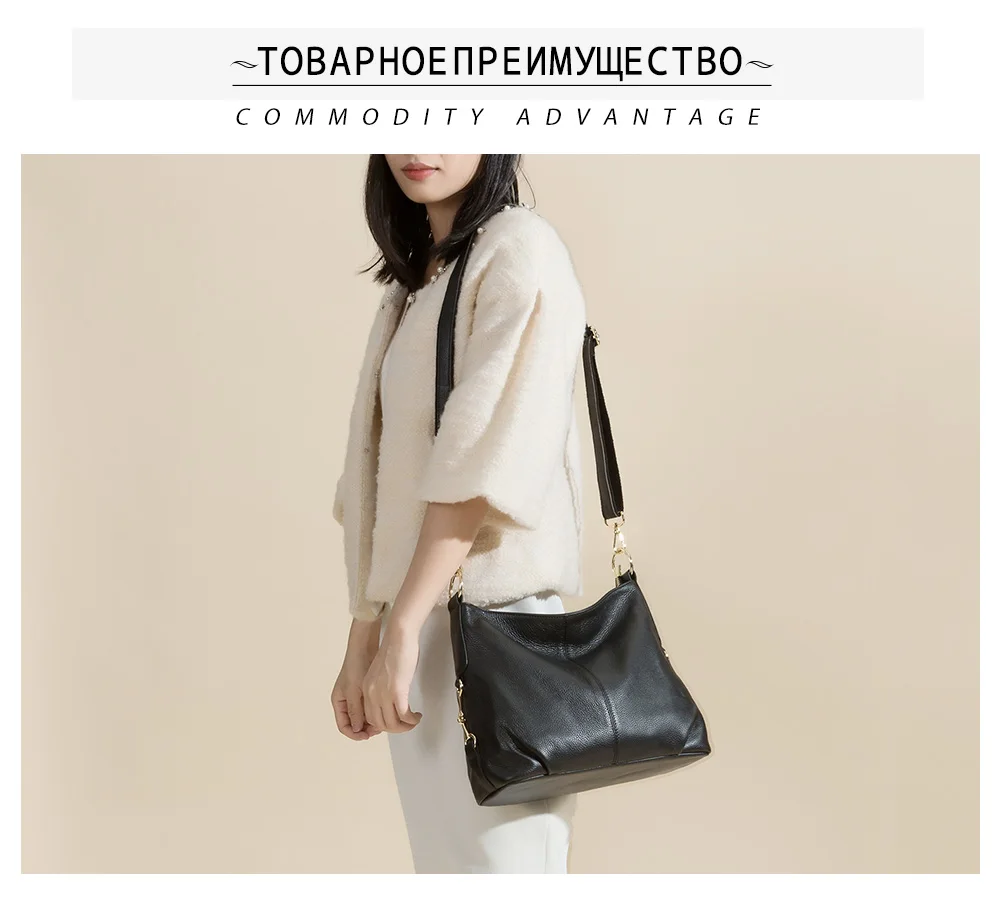 Zency, новая модель, женская сумка на плечо, натуральная кожа, сумка, Классическая, черная, вместительная, модная, женская, через плечо, сумка-мессенджер