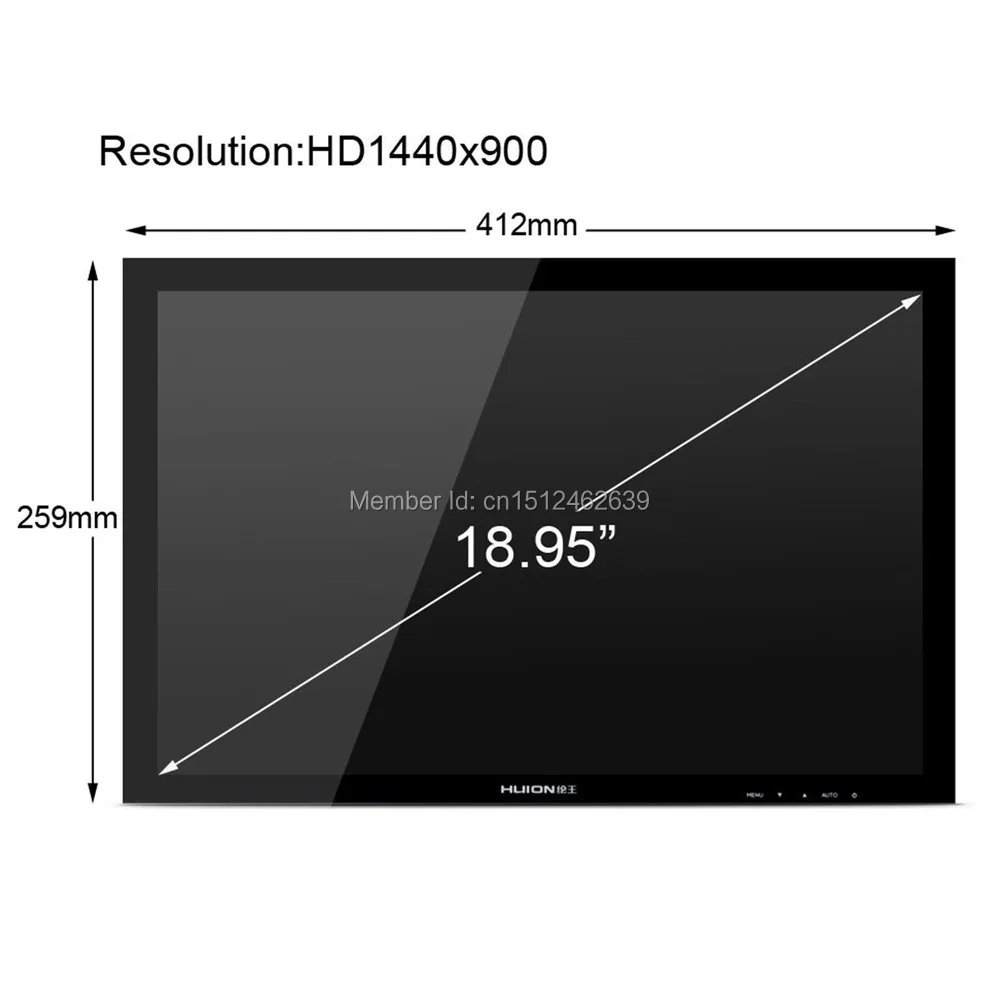 Перьевой дисплей монитор Huion GT-190 интерактивная HD жк-монитор почерк панель