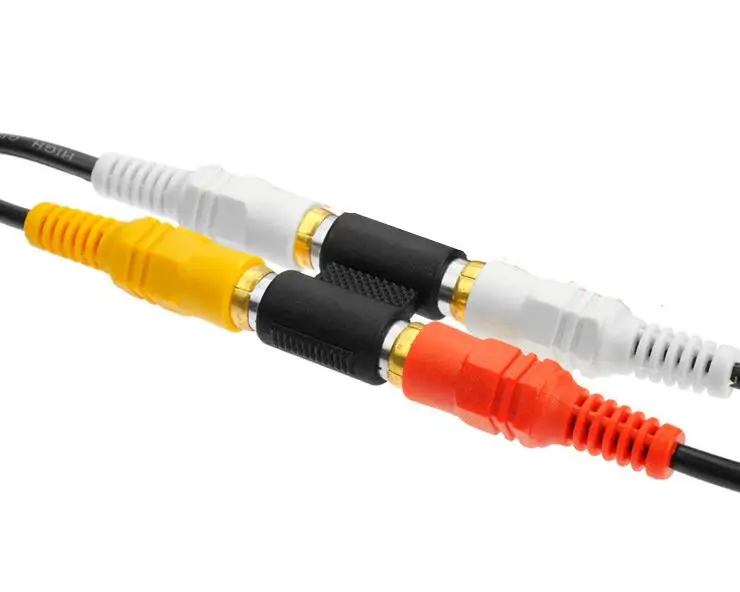 2 шт. RCA аудио видео Гнездо к гнезду соединитель Адаптер AV разъем|adapter plug|female plugplug