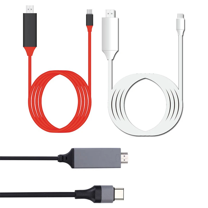 2M Type C папа USB HDMI Кабина для HDTV Мужской кабель MacBook Samsung Galaxy S9/S8/Note 9 Huawei P20 Pro