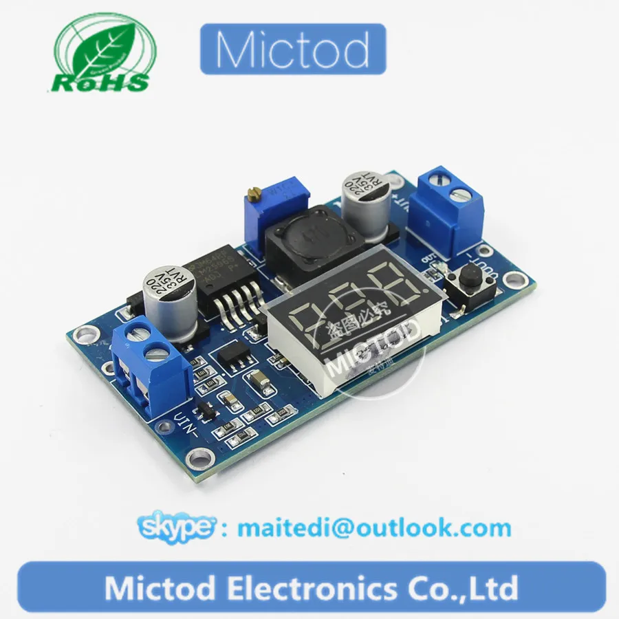 5 шт./лот LM2596 LM2596S модуль питания + LED Вольтметр DC-DC регулируемый ПОНИЖАЮЩИЙ блок с