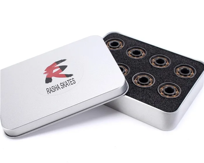 16pcs 608 подшипник ABEC 9 керамический шарик встроенный подшипник конька balineras скейтборд стальной шарик гоночный скейт керамический шариковый подшипник 16 шт./лот