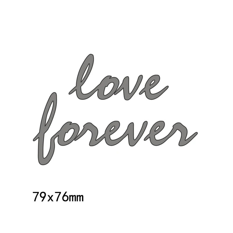 Love Forever английские слова металлические штампы для DIY альбома скрапбукинга