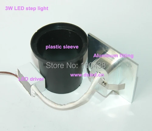 

Free shipping !! Square size,outdoor 3W LED underground light,led corridor lamp,2-Year warranty,DS-11-43-3W