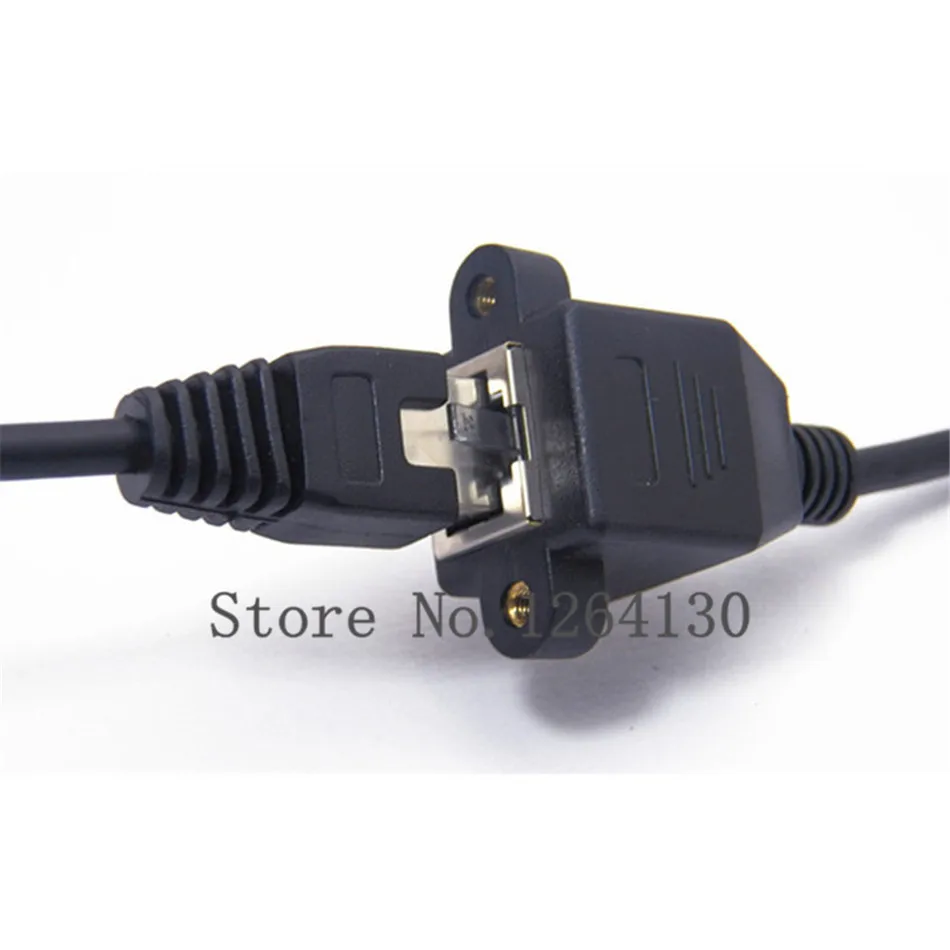 1 м винтовое крепление панели RJ45 Cat5 штекер гнездо Удлинительный кабель локальной