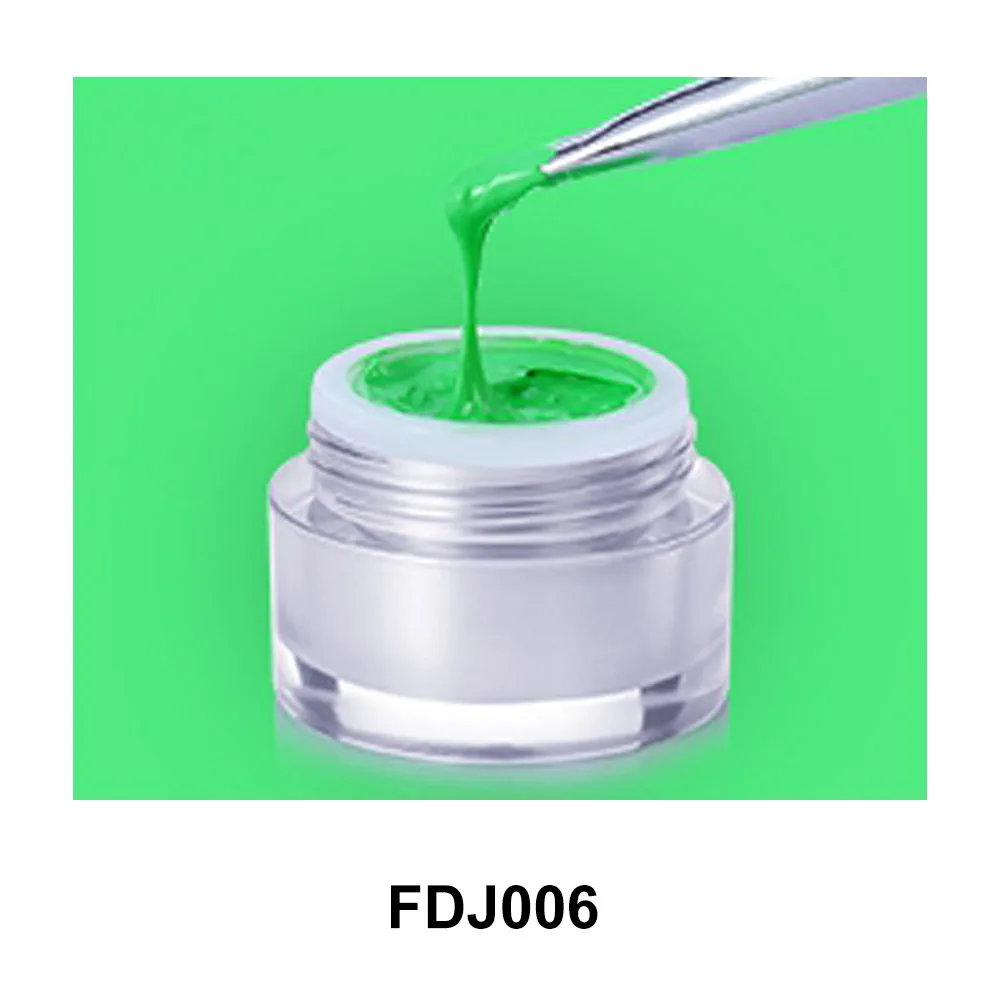 1pcs FDJ006 MIZHSE Профессиональный замочить от 3D резьба УФ гель лак глина Пластилин выбивает краска моделирования 4D скульптура жесткий дизайн ногтей - Цвет: 1pcs FDJ006