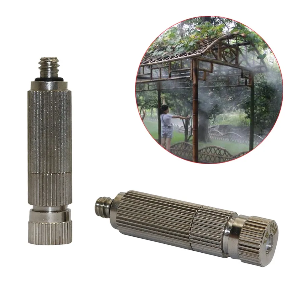 50Pcs High Pressure Misting Nozzle Moisturizing Cooling Landscaping Watering Fog Sprayer 3/16" Thread Garden Irrigation Supplies
