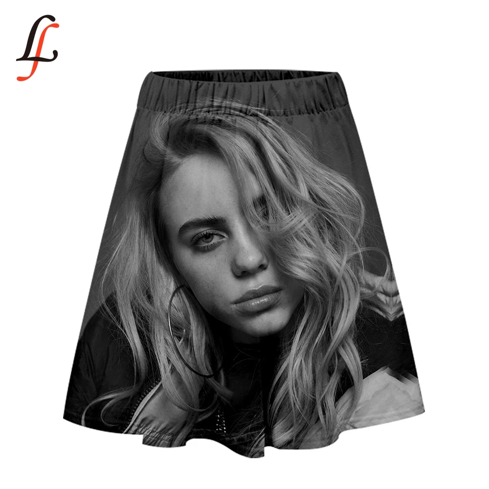 Fashion Elastic Waist Short Skirt Billie Eilish Harajuku Modis Women's All-match Loose Solid Soft Casual Femme | Женская одежда