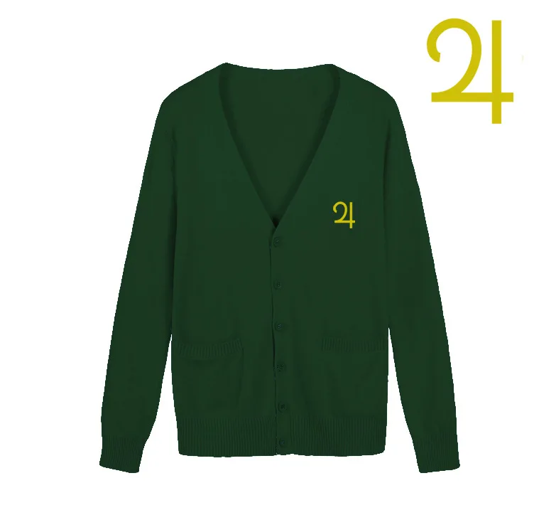 Sailor series cartoon embroidery 9 color Multiple styles Knitted cotton sweater cardigan uniform cos JK |