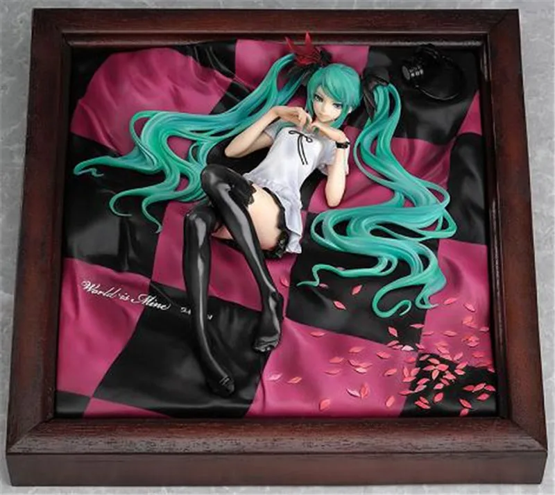 22 см аниме фигурки для костюма vacaloid Hatsune Miku фоторамка принцессы Ver 1/6 весы