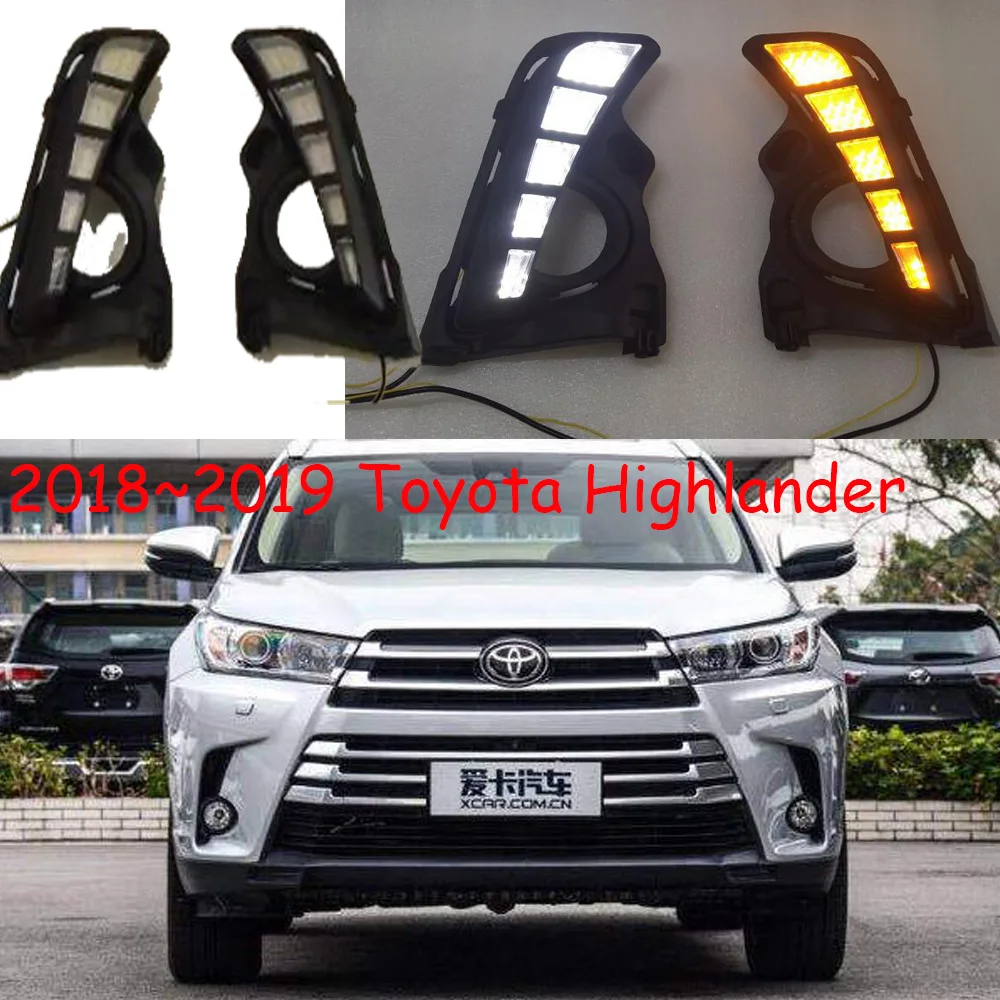 Светодиодный 2018 2019 Highlander Дневной светильник автомобильные аксессуары