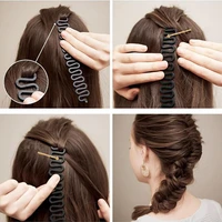 fashion hair braiding braider tool roller with magic hair twist styling bun maker roller hair weave braid styling tools braider