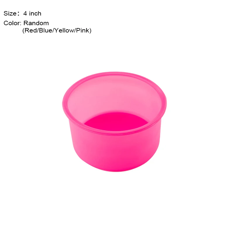 4 inch Random color Случайный цвет силиконовый торт Круглой Формы Кухня Формы для выпечки DIY десерты выпечка плесень формы для торта, Мусса форма для выпечки Инструменты - Цвет: 4 inch Random color